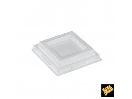 Plastové víčko pro misku Pagoda XXS, 5,5x5,5cm, 65ml, transparentní